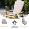 Flash Furniture SLT Gray Adirondack Chairs with Cream Cushions, 2PK 2-JJ-C14501-CSNCR-SLT-GG - alternate 2